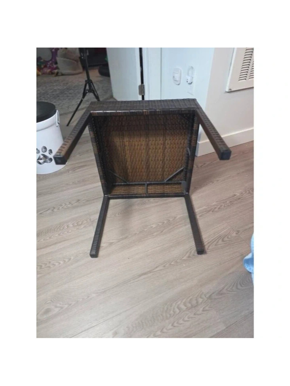 Outdoor Wicker Rattan Side Table - Picture 3 of 3